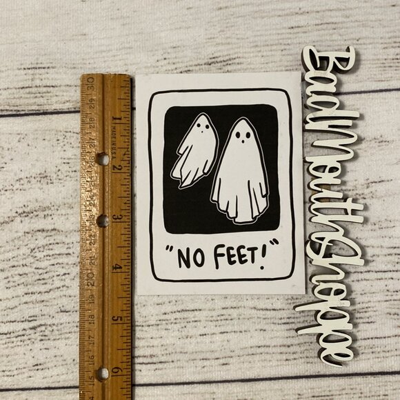 The Dark Times NO FEET Ghost Beetlejuice Halloween Art Print - Picture 5 of 6